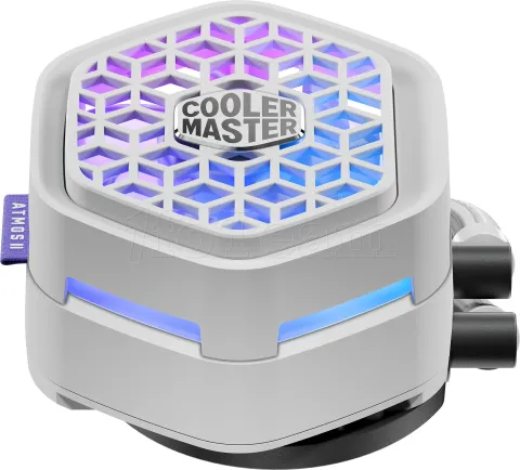 Photo de Kit Watercooling AIO Cooler Master MasterLiquid Atmos II VRM RGB - 240mm (Blanc)