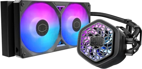Photo de Kit Watercooling AIO Cooler Master MasterLiquid Atmos II VRM RGB - 240mm (Noir)