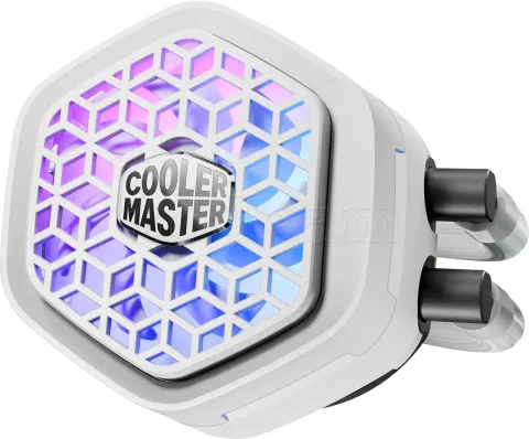 Photo de Kit Watercooling AIO Cooler Master MasterLiquid Atmos II VRM RGB - 360mm (Blanc)