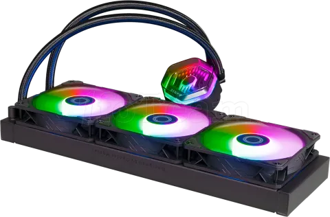 Photo de Kit Watercooling AIO Cooler Master MasterLiquid Atmos RGB - 360mm (Noir)