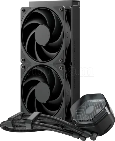 Photo de Kit Watercooling AIO Cooler Master MasterLiquid Atmos Stealth - 240mm (Noir)