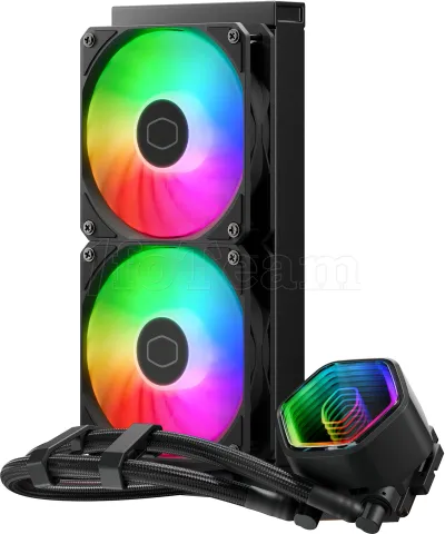 Photo de Kit Watercooling AIO Cooler Master MasterLiquid Core II RGB - 240mm (Noir)