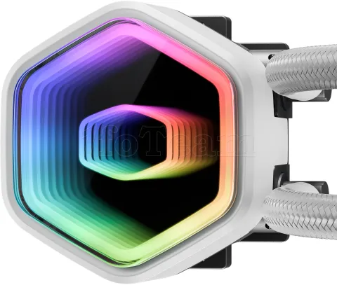 Photo de Kit Watercooling AIO Cooler Master MasterLiquid Core II RGB - 360mm (Blanc)