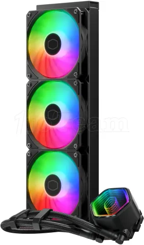 Photo de Kit Watercooling AIO Cooler Master MasterLiquid Core II RGB - 360mm (Noir)