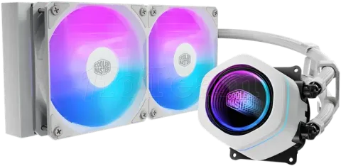 Photo de Kit Watercooling AIO Cooler Master MasterLiquid Core Nex aRGB - 240mm (Blanc)