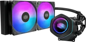 Photo de Kit Watercooling AIO Cooler Master MasterLiquid Core Nex aRGB - 240mm (Noir)