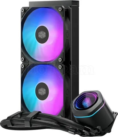 Photo de Kit Watercooling AIO Cooler Master MasterLiquid Core Nex RGB - 240mm (Noir)