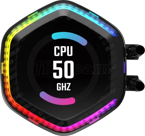 Photo de Kit Watercooling AIO Cooler Master MasterLiquid Ion RGB - 360mm (Noir)