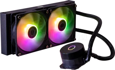 Photo de Kit Watercooling AIO Cooler Master MasterLiquid L Core RGB - 240mm (Noir)