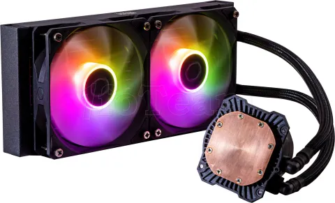 Photo de Kit Watercooling AIO Cooler Master MasterLiquid L Core RGB - 240mm (Noir)