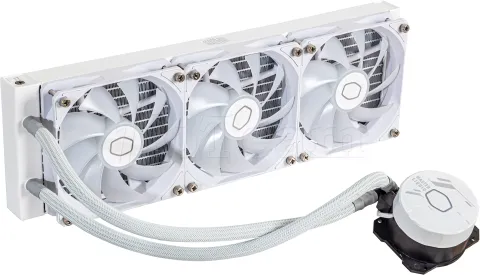 Photo de Kit Watercooling AIO Cooler Master MasterLiquid L Core RGB - 360mm (Blanc)