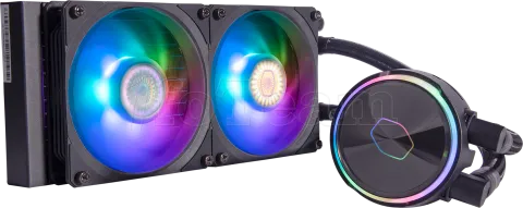 Photo de Kit Watercooling AIO Cooler Master MasterLiquid PL-Flux RGB - 240mm(Noir)