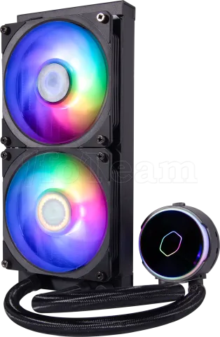 Photo de Kit Watercooling AIO Cooler Master MasterLiquid PL-Flux RGB - 240mm(Noir)