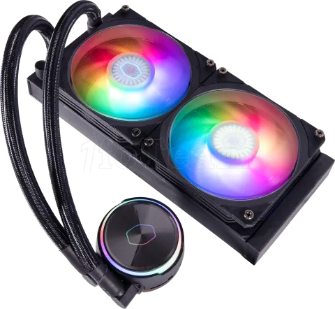 Photo de Kit Watercooling AIO Cooler Master MasterLiquid PL-Flux RGB - 240mm(Noir)