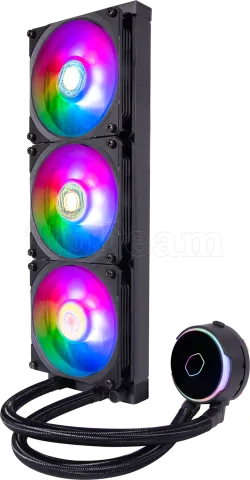 Photo de Kit Watercooling AIO Cooler Master MasterLiquid PL-Flux RGB - 360mm (Noir)