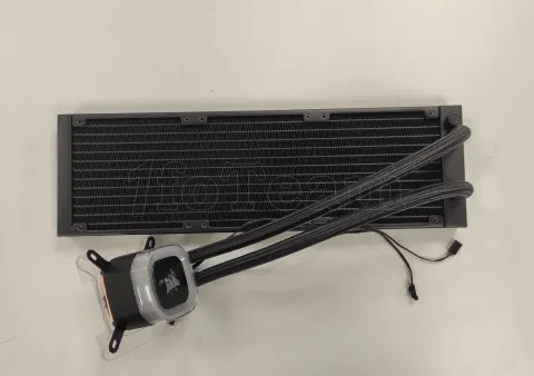 Photo de Kit Watercooling AIO Corsair H150 RGB - 360mm (Noir) - SN A24JA41100U7MR - ID 206921