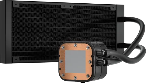 Photo de Kit Watercooling AIO Corsair iCue H100x Elite v2 RGB - 240mm (Noir)