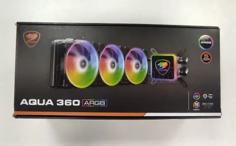 Photo de Kit Watercooling AIO Cougar Aqua ARGB - 360mm (Noir) - SN 11BA03Q36R3960 - ID 206834