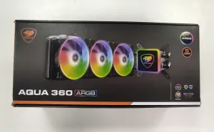 Photo de Kit Watercooling AIO Cougar Aqua ARGB - 360mm (Noir) - SN 11BA03Q36R3960 - ID 206834