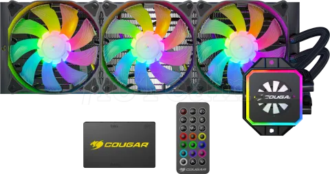 Photo de Kit Watercooling AIO Cougar Helor RGB - 360mm (Noir)