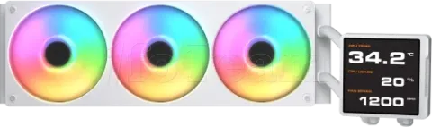 Photo de Kit Watercooling AIO Cougar  Poseidon Vistek Pro RGB - 360mm (Blanc)