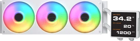 Photo de Kit Watercooling AIO Cougar Poseidon Vistek Pro RGB - 360mm (Blanc)