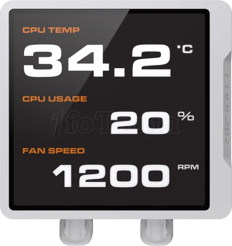 Photo de Kit Watercooling AIO Cougar Poseidon Vistek Pro RGB - 360mm (Blanc)