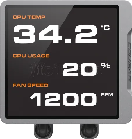 Photo de Kit Watercooling AIO Cougar  Poseidon Vistek Pro RGB - 360mm (Noir)