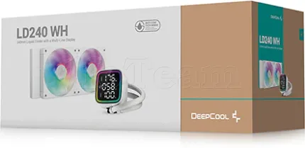 Photo de Kit Watercooling AIO DeepCool LD 240 RGB - 240mm (Blanc)