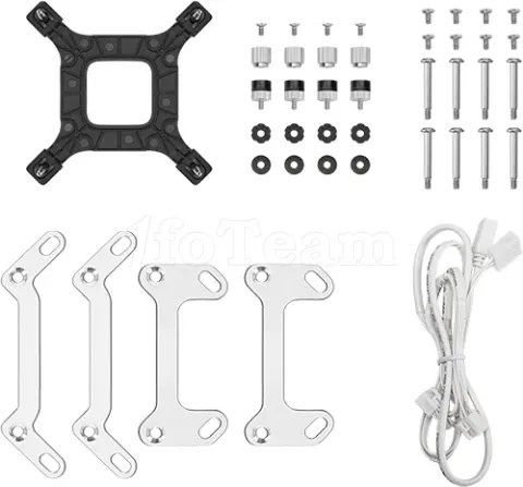 Photo de Kit Watercooling AIO DeepCool LD 240 RGB - 240mm (Blanc)