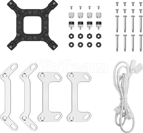 Photo de Kit Watercooling AIO DeepCool LD 240 RGB - 240mm (Blanc)