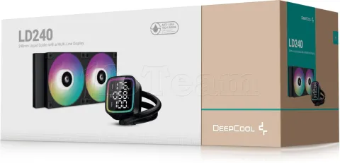 Photo de Kit Watercooling AIO DeepCool LD 240  RGB - 240mm (Noir)