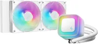 Photo de Kit Watercooling AIO DeepCool LE V2 RGB - 240mm (Blanc)