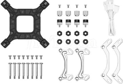 Photo de Kit Watercooling AIO DeepCool LE V2 RGB - 240mm (Blanc)