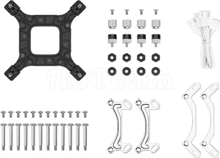Photo de Kit Watercooling AIO DeepCool LE V2 RGB - 360mm (Blanc)