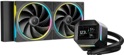 Photo de Kit Watercooling AIO DeepCool LM RGB - 240mm (Noir)