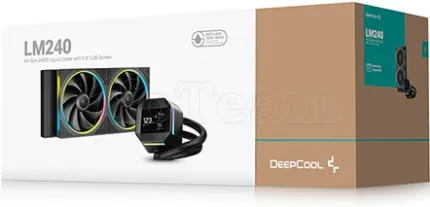 Photo de Kit Watercooling AIO DeepCool LM RGB - 240mm (Noir)