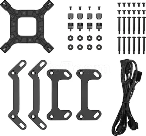 Photo de Kit Watercooling AIO DeepCool LM RGB -360mm (Noir)