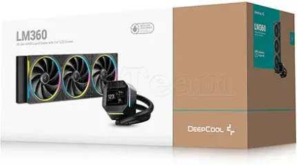 Photo de Kit Watercooling AIO DeepCool LM RGB -360mm (Noir)