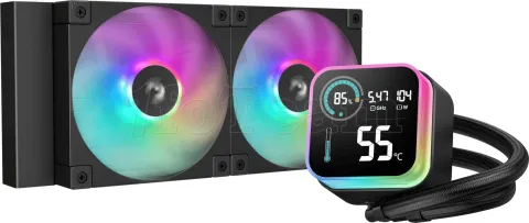 Photo de Kit Watercooling AIO DeepCool LQ RGB - 240mm (Noir)