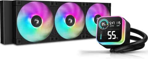 Photo de Kit Watercooling AIO DeepCool LQ RGB - 360mm (Noir)