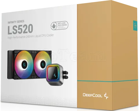 Photo de Kit Watercooling AIO DeepCool LS520 RGB - 240mm (Noir)