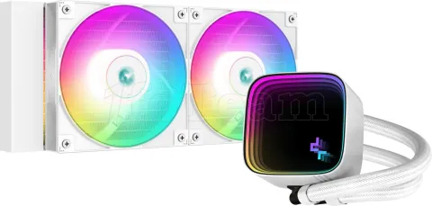Photo de Kit Watercooling AIO DeepCool LS520 SE RGB - 240mm (Blanc)