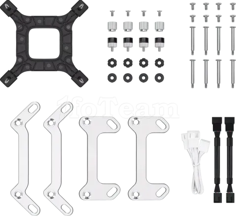 Photo de Kit Watercooling AIO DeepCool LS520 SE RGB - 240mm (Blanc)