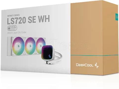 Photo de Kit Watercooling AIO DeepCool LS720 SE RGB - 360mm (Blanc)