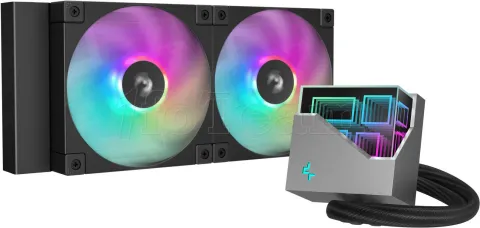 Photo de Kit Watercooling AIO DeepCool LT RGB - 240mm (Noir)