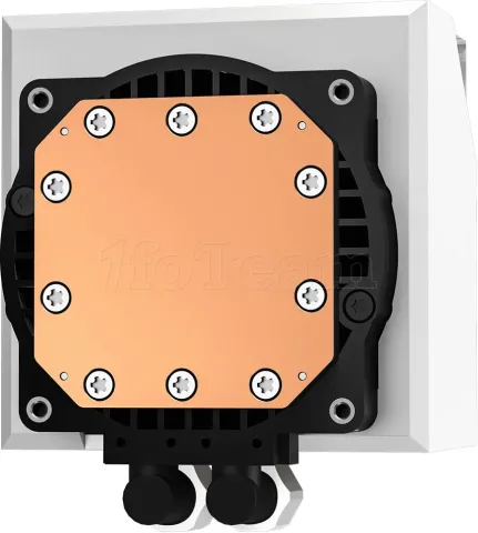 Photo de Kit Watercooling AIO DeepCool LT RGB - 360mm (Blanc)