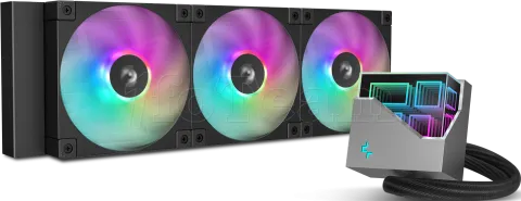 Photo de Kit Watercooling AIO DeepCool LT RGB - 360mm (Noir)