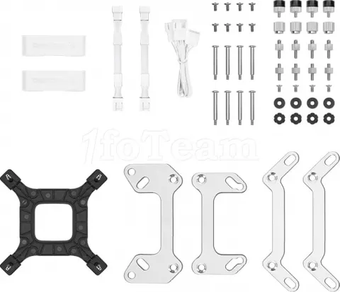 Photo de Kit Watercooling AIO DeepCool LT520 RGB - 240mm (Blanc)