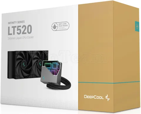 Photo de Kit Watercooling AIO DeepCool LT520 RGB - 240mm (Noir)